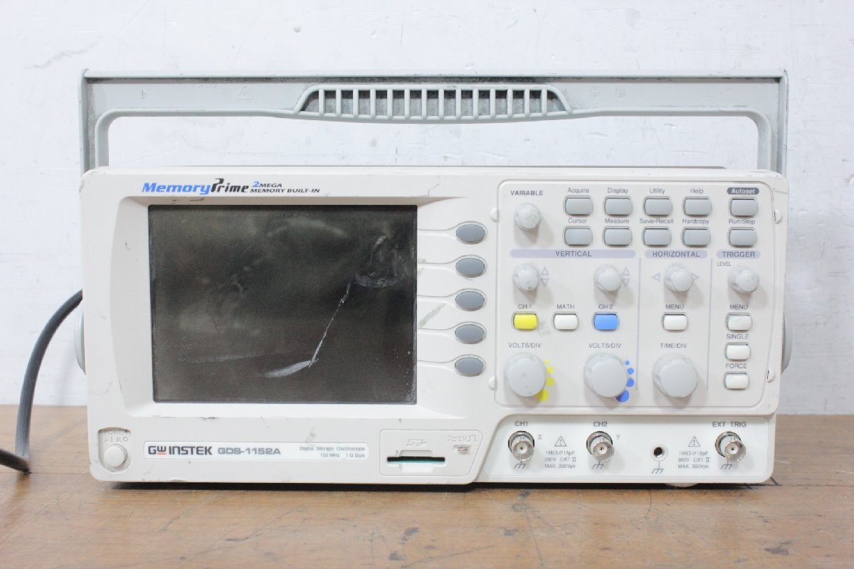 ☆【1H0430-2】 GW INSTEK デジタル ストレージ オシロスコープ GDS-1152A ジャンク 再 