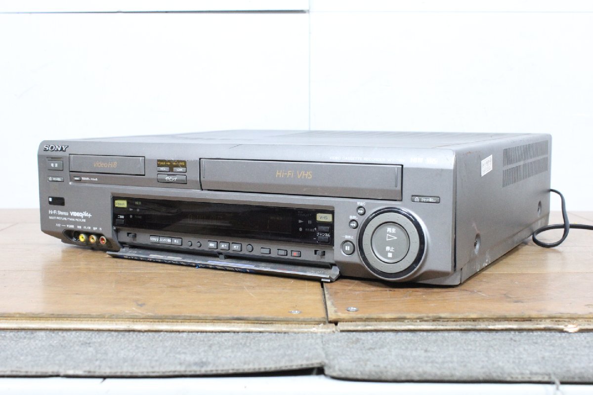 ☆【1H0617-3】 SONY ソニー ビデオカセットレコーダー WV-TW2 本体のみ VHSデッキ ジャンク