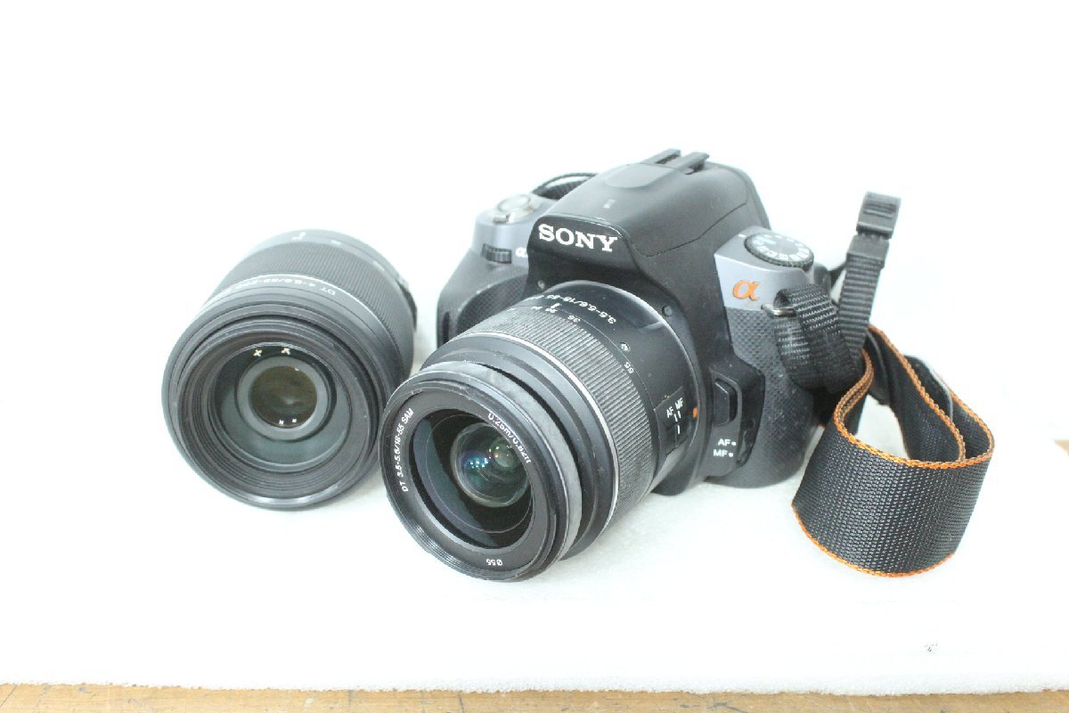 ☆【2H0618-27】 SONY ソニー デジタル一眼レフカメラ α330 DSLR-A330 SAL1855 SAL55200-2 N50 ジャンク
