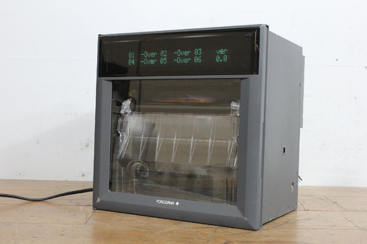 ☆【2F0624-8】 YOKOGAWA 横河電機 工業用チャートレコーダー 437106 100V 本体のみ 記録計 データロガー ジャンク