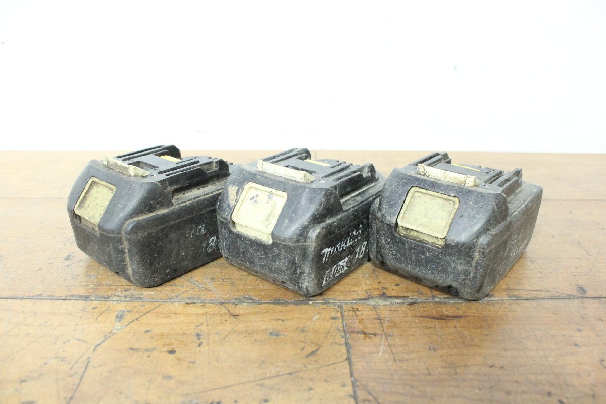 ☆【1W0625-13】 makita マキタ リチウムイオンバッテリー BL1860B 3個セット 電動工具 ジャンク