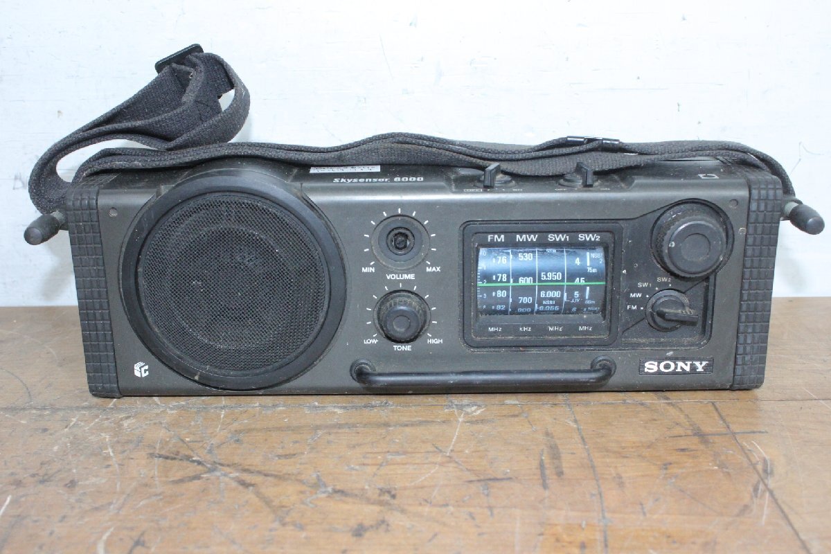 ☆【1W0624-15】 SONY ソニー スカイセンサー6000 ICF-6000 ラジオ ジャンク