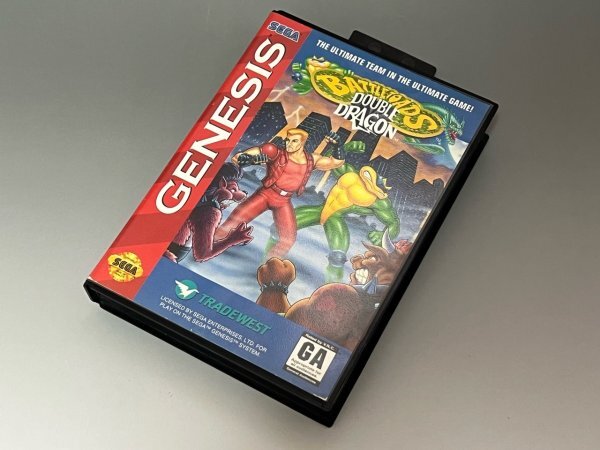 【超レア】 北米 海外 MD メガドライブ GENESIS ジェネシス SEGA バトルトード ダブルドラゴン BATTLETOADS Double DRAGON 箱説付