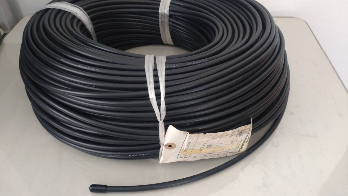 フジクラ　FUJIKURA　同軸ケーブル　5C-2V 200m　【未使用】