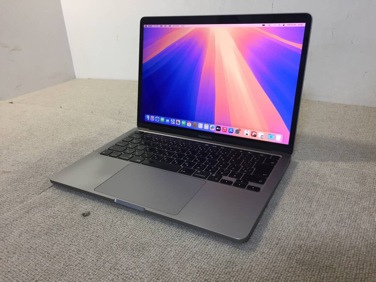 【108】Apple MacBook Pro 13-inch,2020 M1 スペースグレイ/16GB/SSD256GB/macOS Sequoia