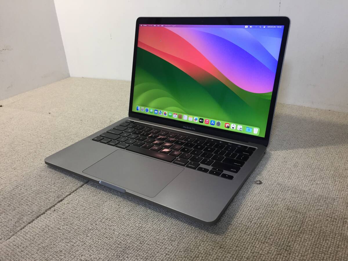 【111】Apple MacBook Pro 13-inch,2020 M1 スペースグレイ/16GB/SSD512GB/macOS Sonoma