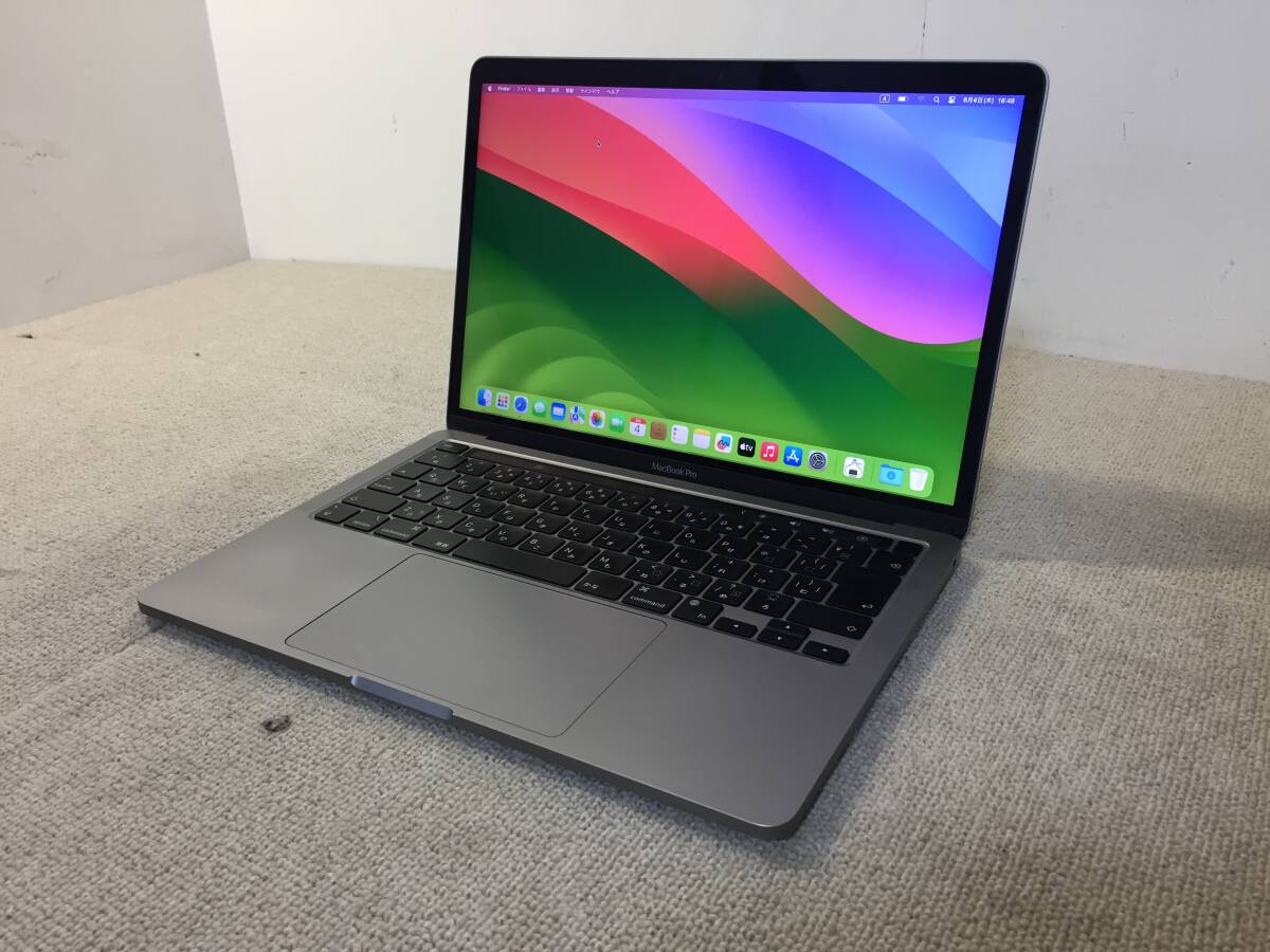 【112】Apple MacBook Pro 13-inch,2020 M1 スペースグレイ/16GB/SSD512GB/macOS Sonoma
