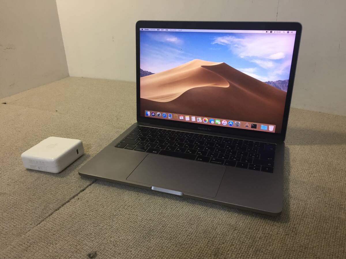 【141】ジャンク Apple MacBook Pro 13-inch,2017 core i5-7360U 2.3GHz スペースグレイ/16GB/SSD256GB/macOS Mojave