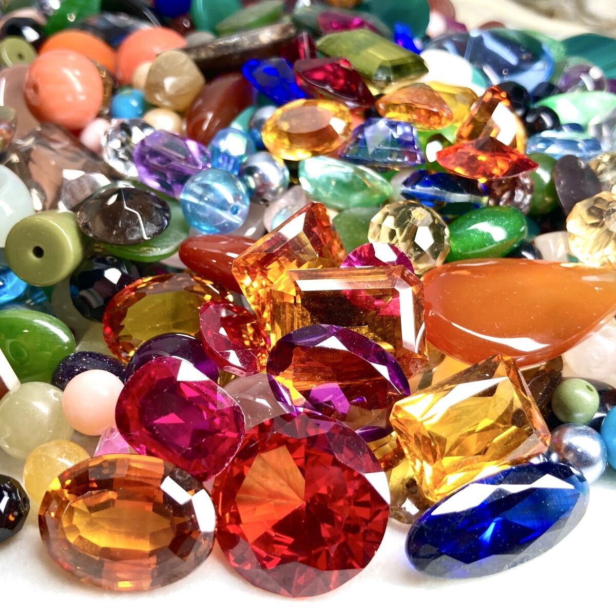 大量!!◆色石おまとめ5000ct◆j 約1000g サファイア ルビー アメジスト スピネル マラカイト クォーツ トルコ石 パール ルース w4マ5