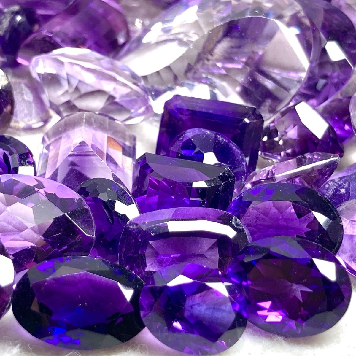 ◆天然アメジストおまとめ500.5ct◆j 約100.1g ルース 裸石 宝石 ジュエリー jewelry アメシスト amethyst w4マ60