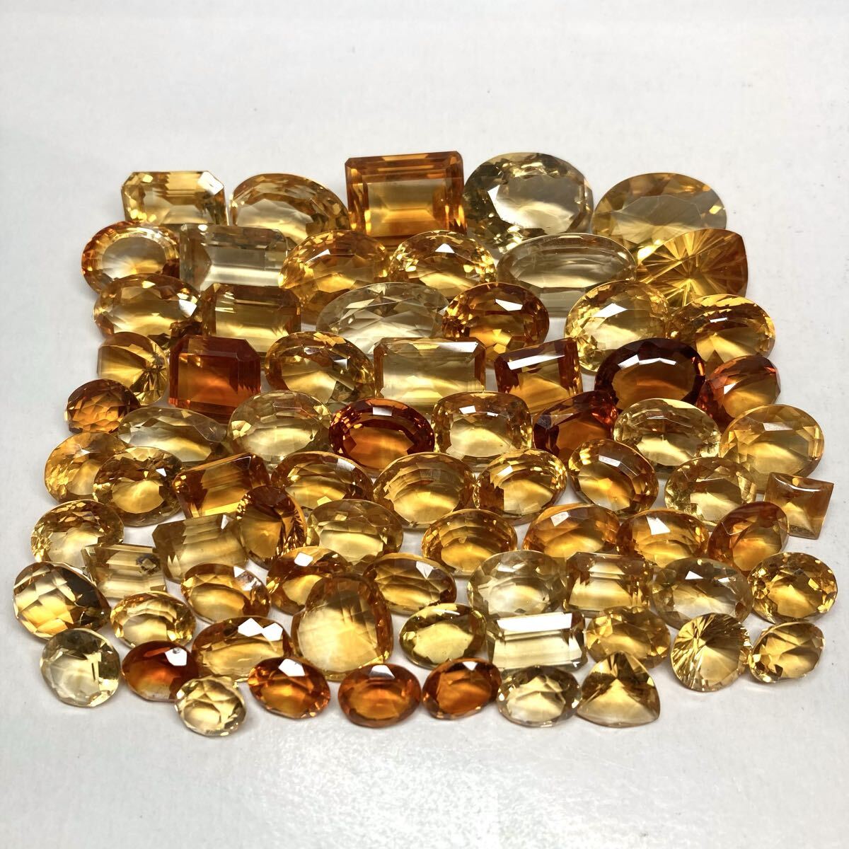 ◆天然シトリンおまとめ500.5ct◆j 約100.1g ルース 裸石 宝石 ジュエリー jewelry citrine 黄水晶 w4す30