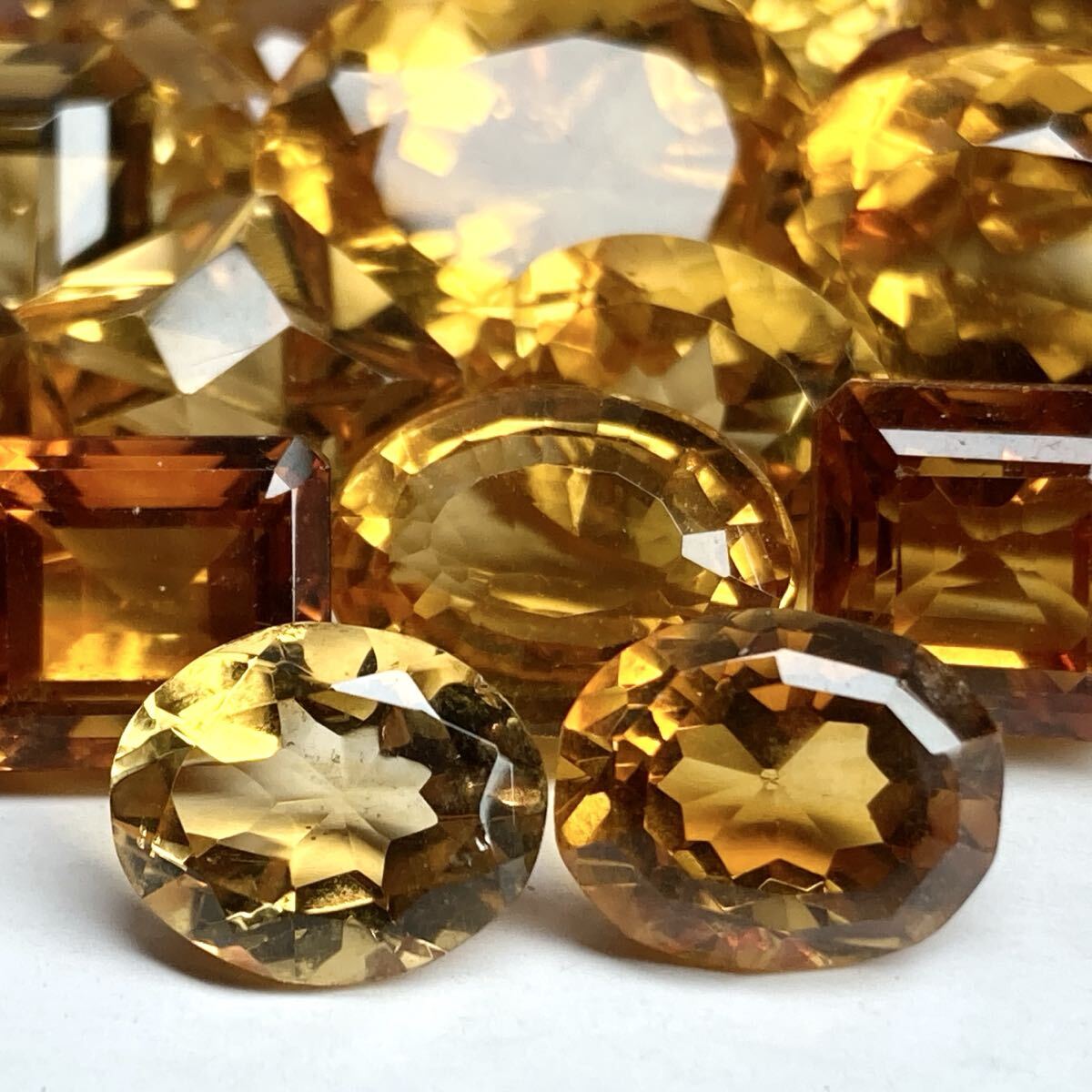 ◆天然シトリンおまとめ500ct◆j 約100g ルース 裸石 宝石 ジュエリー jewelry citrine 黄水晶 w4ツ16