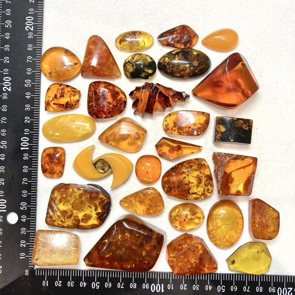 虫入り有り!!◆天然本琥珀おまとめ1203.5ct◆j 約240.7g ルース 裸石 宝石 jewelry アンバー amber こはく コハク ロイヤル w4す11 