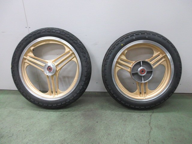 A8G23 Z400FX BEET キャストホイール 前後セット タイヤ付 KZ400E G BHN