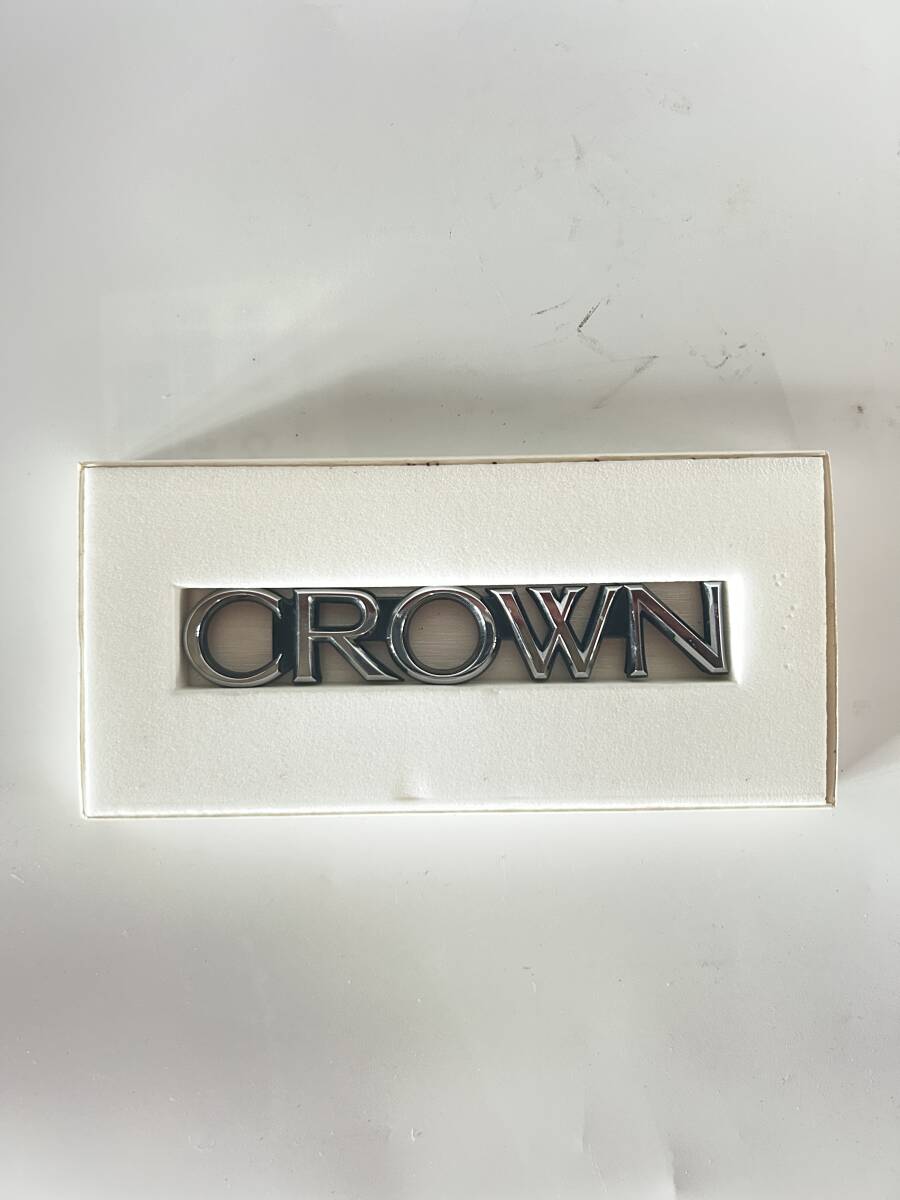 【未使用品】トヨタ クラウン CROWN 純正 エンブレム 箱付 当時物 旧車 TOYOTA