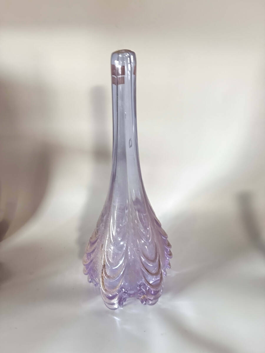 NACHTMANN Crystal ナハトマン クリスタル フラワーベース 花瓶 ラベンダーカラー ガラス