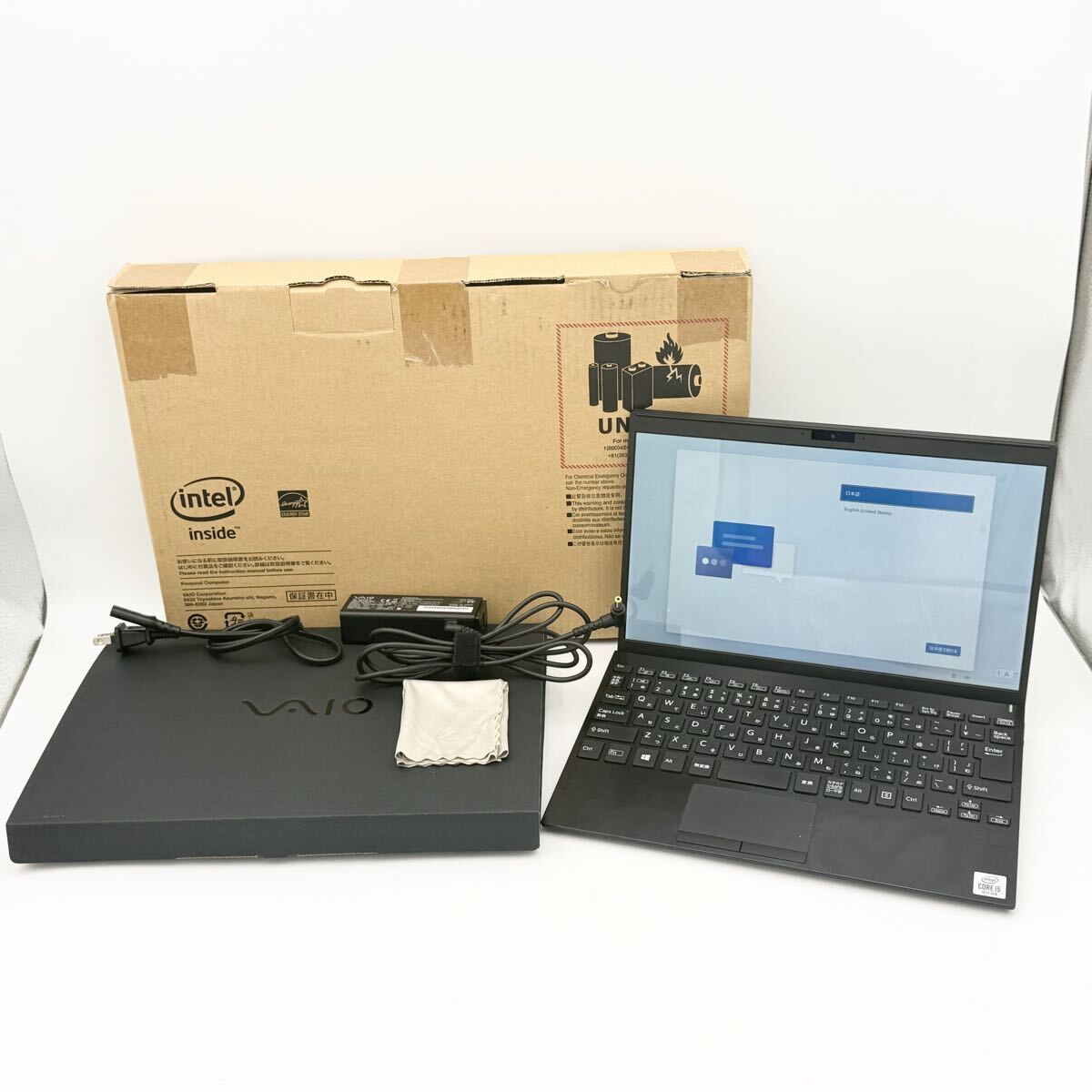 SONY ソニー VAIO SX12 VJS1221 Core i5 メモリ8GB SSD256G VJS122C12N ノートPC 通電 初期化確認済 現状品