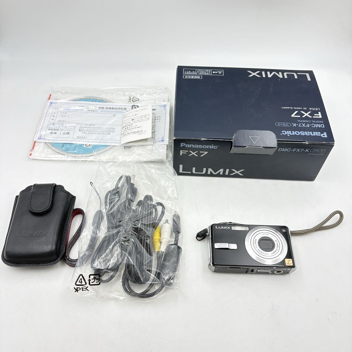 01 【ジャンク品】Panasonic LUMIX DMC-FX7 ブラック デジタルカメラ パナソニック コンパクトデジタルカメラ ルミックス コンデジ