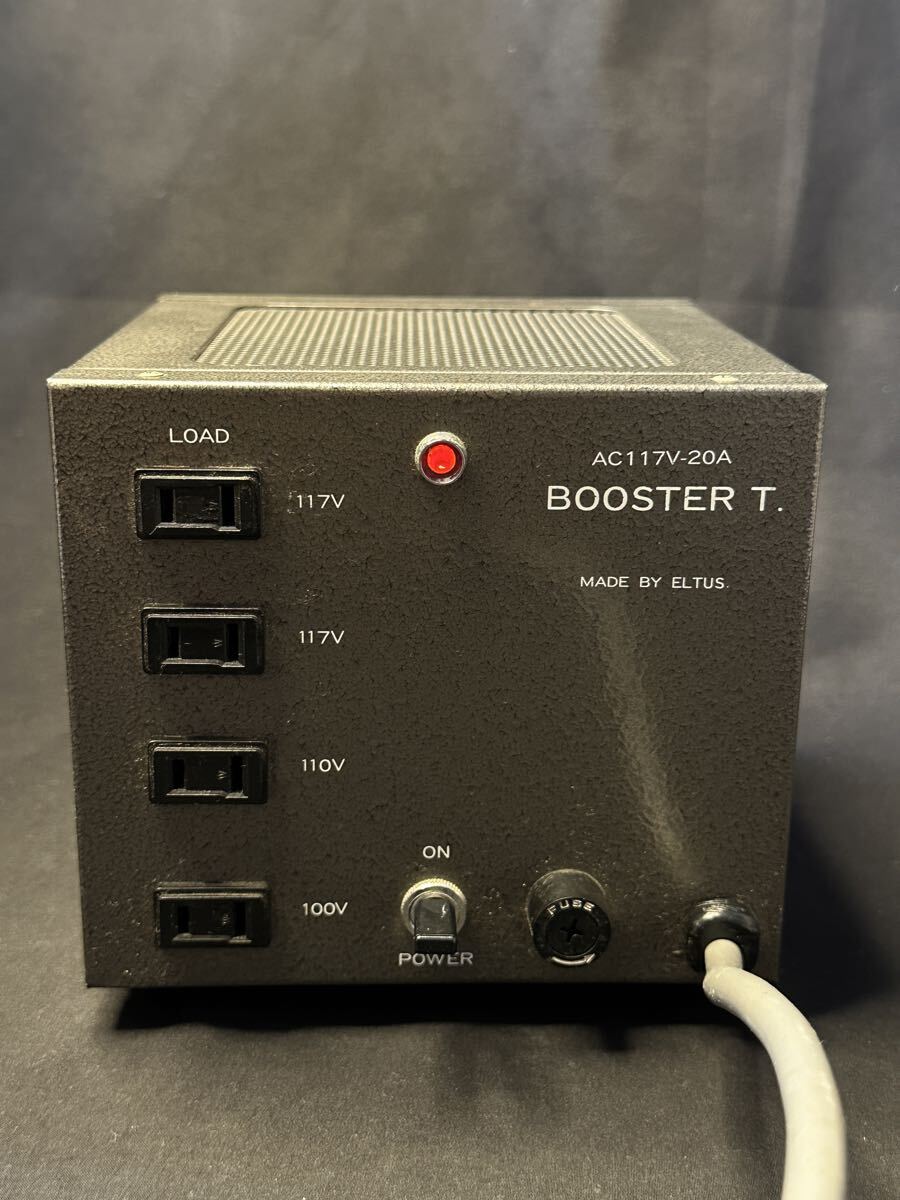 貴重 エルタス 昇圧電源トランス ELTUS BOOSTER T AC117V-20A ステップアップトランス ヴィンテージアンプ等に