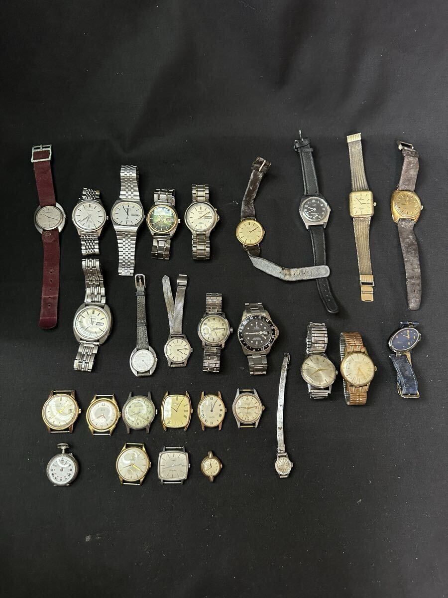 SEIKO / CITIZEN / LONGINES / OMEGA /TUNER等 ヴィンテージ系 腕時計28個まとめて ジャンク扱い セイコー シチズン ロンジン オメガ