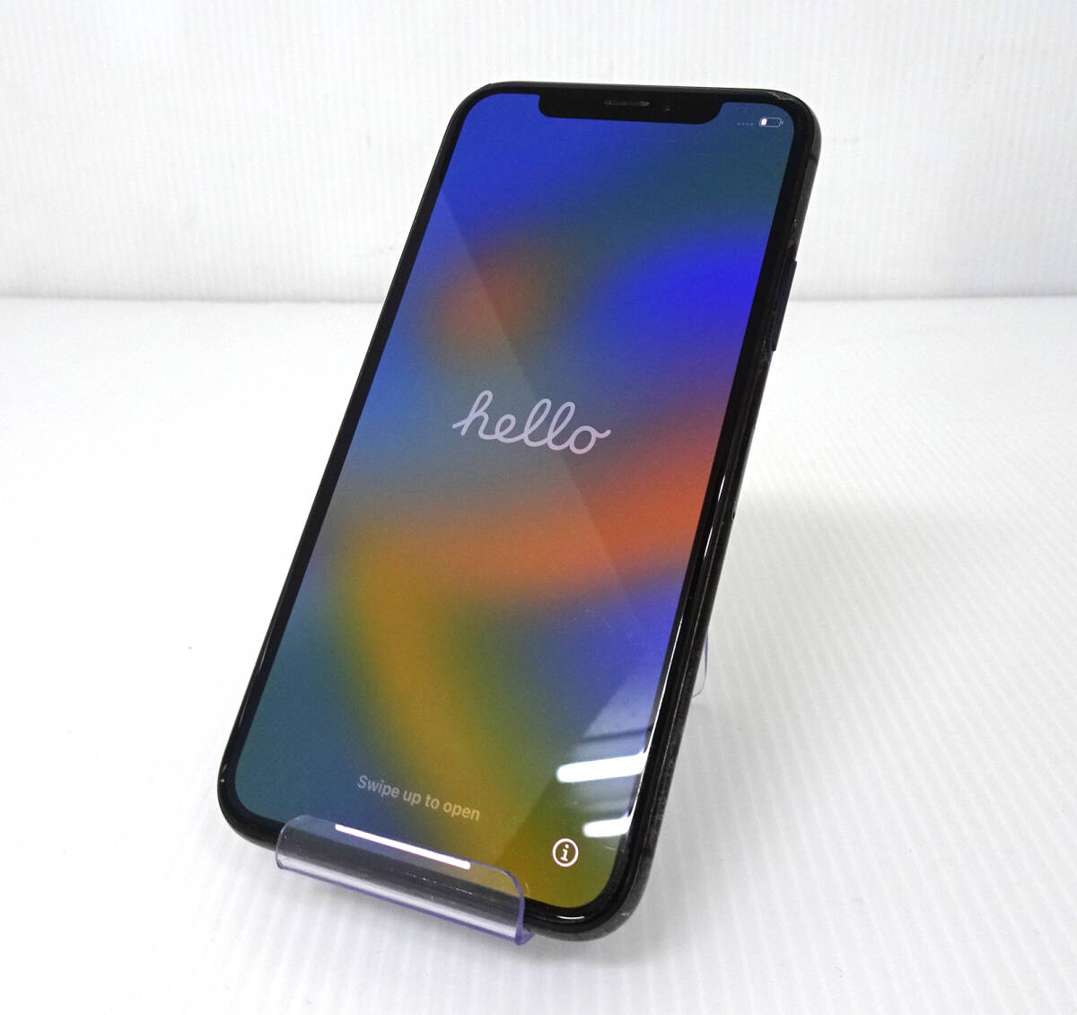 Apple アップル iPhoneX 64GB MQAX2J/A スペースグレイ 背面ワレ有 現状品