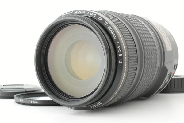 【美品】Canon EF 75-300mm f/4-5.6 IS USM Telephoto Zoom AF Lens キャノン レンズ EF-TN-JP2421