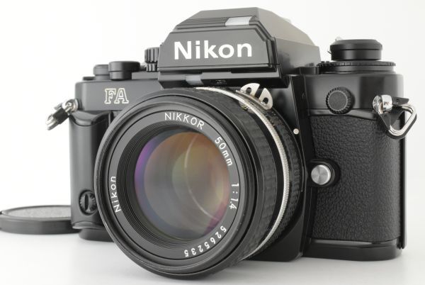 【美品】Nikon FA 35mm SLR Film Camera Black Ai-s Ais 50mm f1.4 ニコン フィルム一眼レフカメラ ブラック ボディ レンズ EF-TN-JP2464