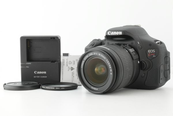 【美品 シャッターカウント 193回】Canon EOS Kiss X5 EF-S 18-55mm IS II Lens キャノン デジタル一眼レフカメラ EF-TN-JP2522