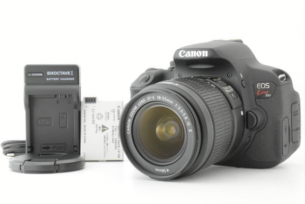 【美品 シャッターカウント 868回】Canon EOS Kiss X6i + EF-S 18-55mm F3.5-5.6 IS II キャノン デジタル一眼レフカメラ EF-TN-JP2539