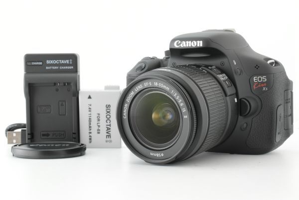 【美品】シャッターカウント 2810回 Canon EOS Kiss X5 EF-S 18-55mm IS II Lens キャノン デジタル一眼レフカメラ EF-TN-JP2553
