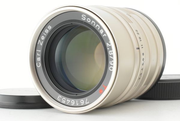 【美品】Contax Carl Zeiss Sonnar T* 90mm f/2.8 Lens コンタックス レンズ EF-TN-JP2552