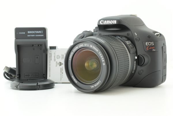 【美品 シャッターカウント 618回】Canon EOS Kiss X4 /EF-S 18-55mm F3.5-5.6 IS キャノン デジタル一眼レフカメラ EF-TN-JP2573