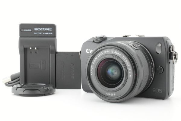【美品】Canon EOS M Mirrorless Digital Camera EF-M 15-45mm f/3.5-6.3 IS STM キャノン ミラーレス一眼カメラ (EF-TN-JP2374)