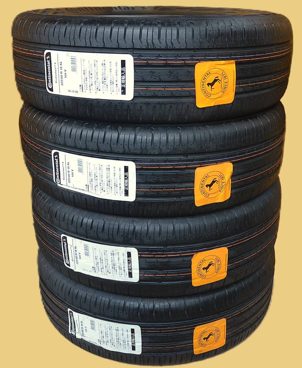 ※ラスト 4本セット 225/60R18 104V XL 2024年製造 / コンチネンタル EcoContact6 / 4本セット