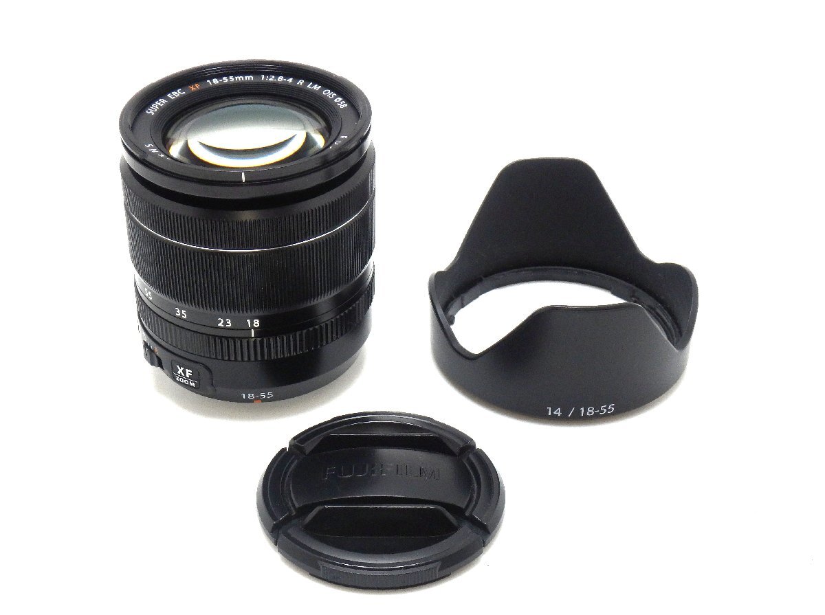 1円スタート★ハローカメラ★ 2124 フジフィルム FUJIFILM FUJINON XF18-55mm F2.8-4 R LM OIS L.53U10706 動作品 即決あり