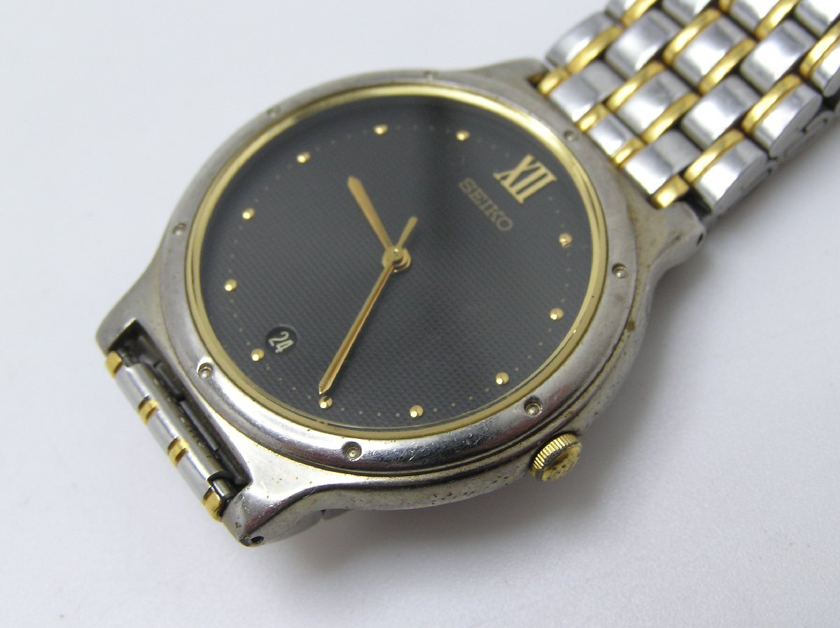 1円スタート★ハローカメラ★ 2233 SEIKO セイコー メンズ クォーツ 腕時計 ジャンク扱い 要修理 V732-0131