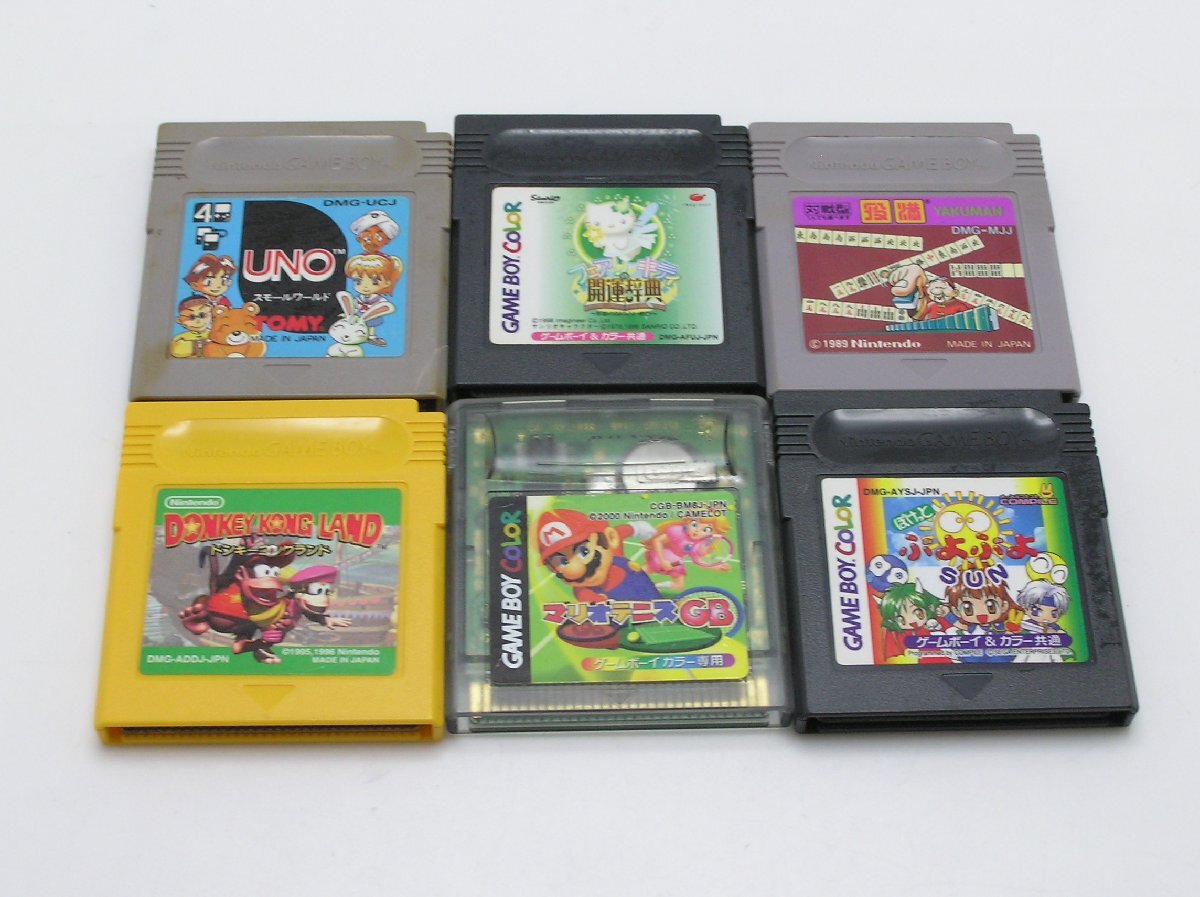 ★ハローカメラ★ 2269 Nintendo ゲームボーイ カセット6本セット ジャンク 動作未確認 要修理 1円スタート
