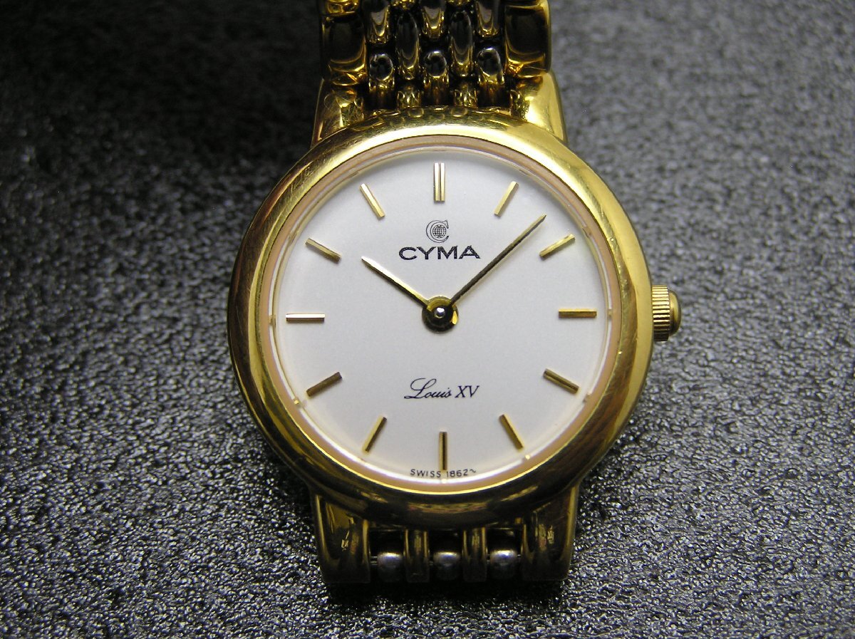 ★ハローカメラ★1円スタート 2272 CYMA Louis XV シーマ クォーツ SWISS レディース 腕時計 ジャンク 要修理