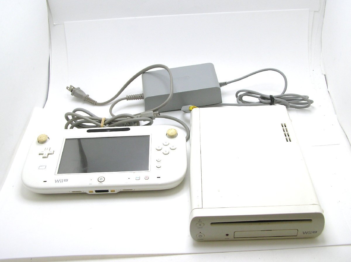 1円スタート★ハローカメラ★2290 NINTENDO Wii U 任天堂 ニンテンドー ジャンク 動作未確認 本体とパッド、ケーブルのみ