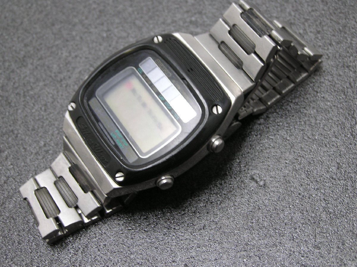 1円★ハローカメラ★ 2276 SEIKO セイコー SilverWave クォーツ デジタル メンズ 腕時計 ジャンク 要修理 生活防水