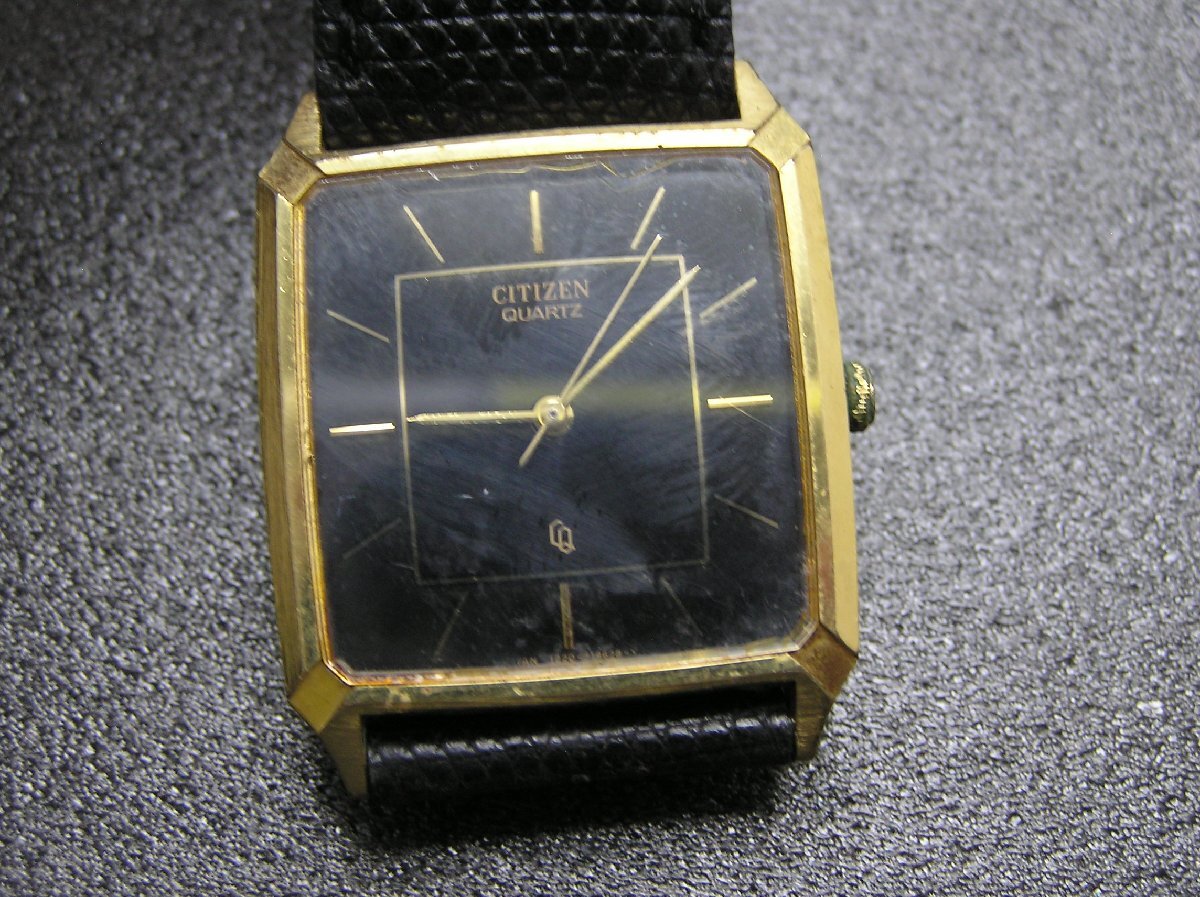 1円スタート★ハローカメラ★2278 シチズン Citizen クォーツ メンズ 腕時計 ジャンク 要修理 1220-218628
