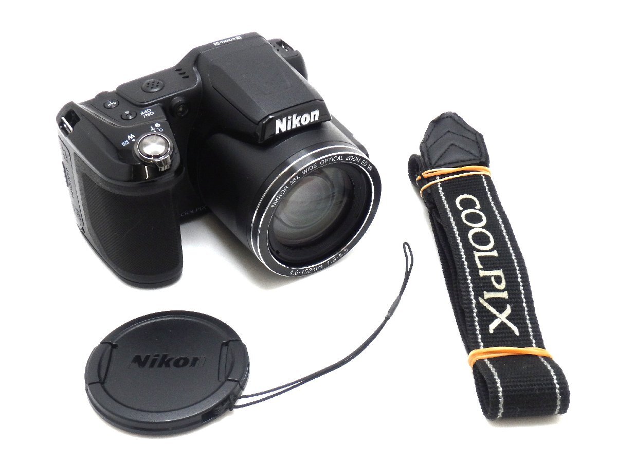 1円スタート★ハローカメラ★ 2121 ニコン Nikon COOLPIX L840 B.20003055 1602万画素 単三電池４本使用 動作品 即決あり