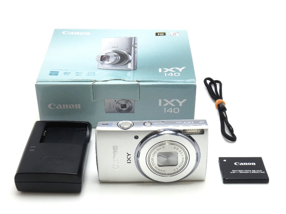 ★1円★ハローカメラ★ 2135 キャノン Canon IXY140 B.871061004480 約2000万画素 箱、充電器付き 動作品 即決あり