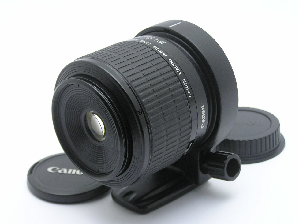 1円★ハローカメラ★2175 珍品 キャノン CANON MACRO PHOTO LENS MP-E 65mm 1:2.8 1-5x No.112569 三脚座付.EFマウント MFレンズ 即決あり