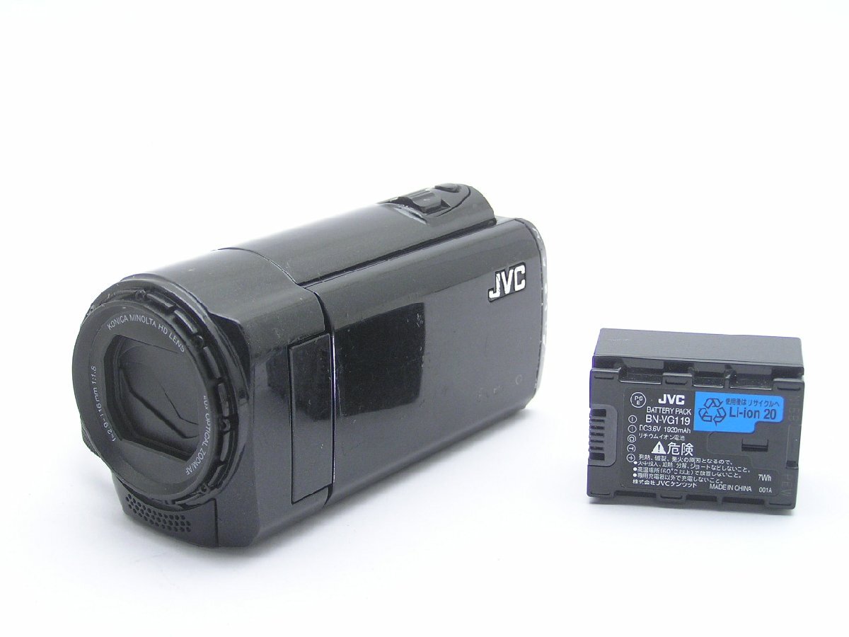 ★1円★ハローカメラ★2202 ビクター JVC VIDEO CAMERA GZ-HM450-B ●【本体とバッテリー有り】難有動作品 現状 即決あり