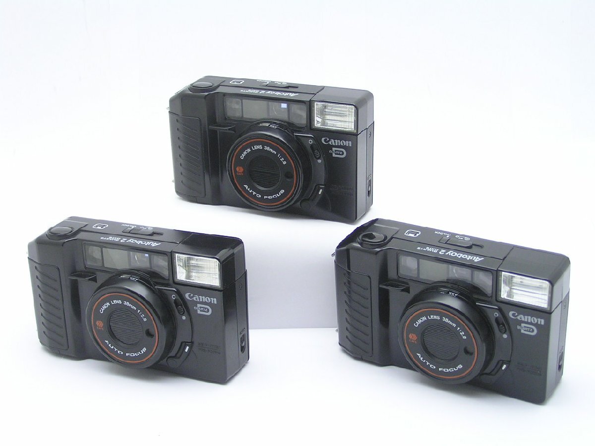 ★1円★ハローカメラ★2205 キャノン Canon Autoboy 2 QD 38mm 1:2.8 No.4868445 含む計3台 動作未確認ジャンク 即決あり