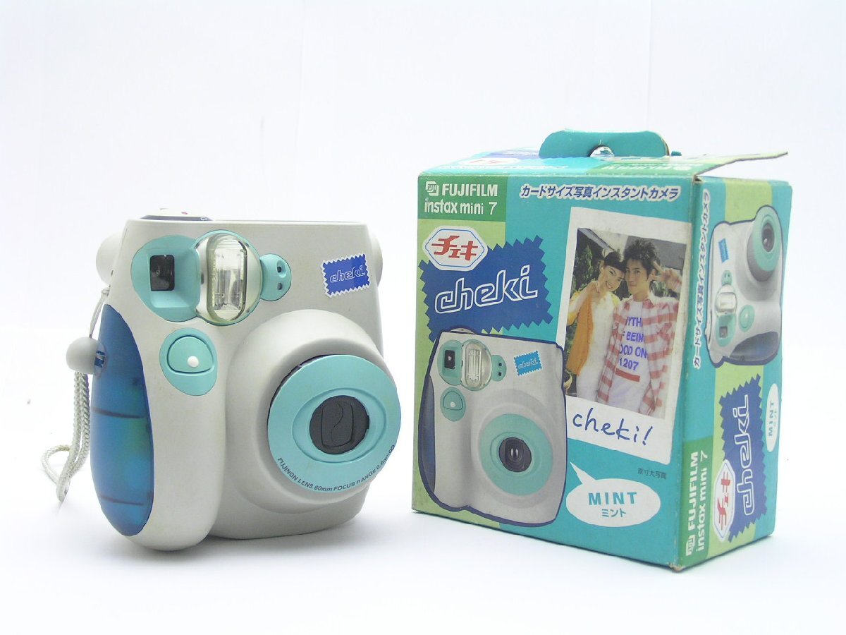 ★1円★ハローカメラ★2300 フジフィルム FUJIFILM instax mini 7 MINT 箱付 動作確認.現状 即決あり