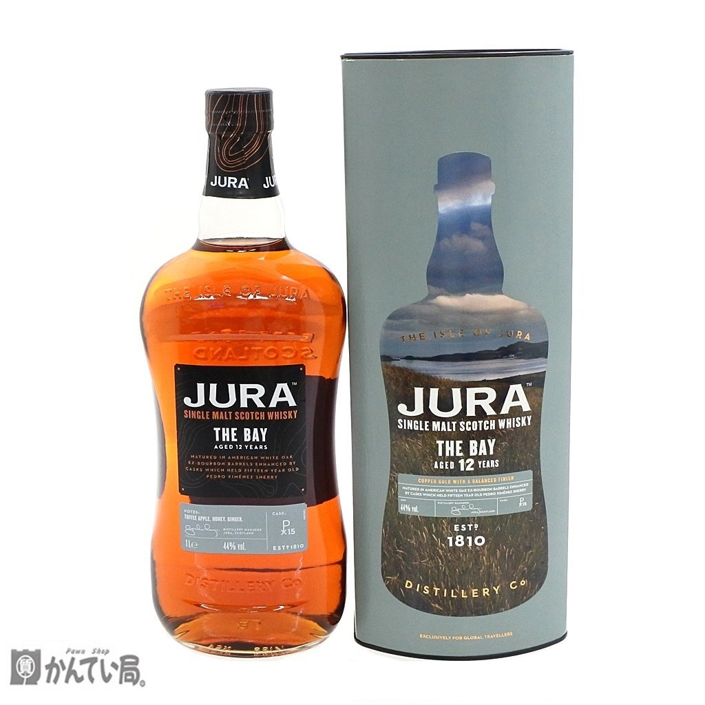 【お酒】 未開栓 アイル オブ ジュラ Isle of Jura The Bay ザ・ベイ 12年 洋酒 44％ 1000ml ESTP 1810 SCOTLAND 箱付き スコットランド