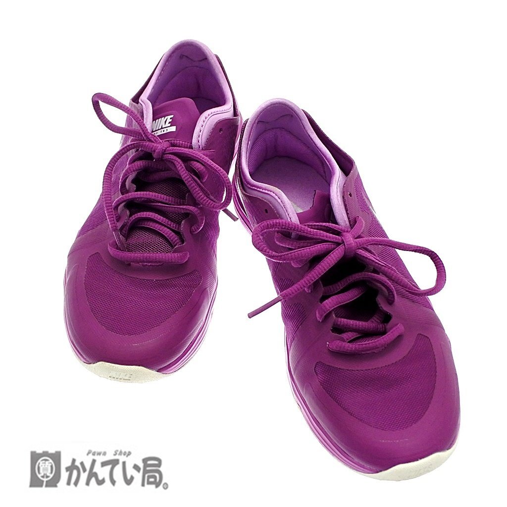 NIKE ナイキ DUAL FUSION TR3 デュアル フュージョン 704940-500 22.5ｃｍ 女性 レディース パープル 本体のみ 軽量 スニーカー 靴 運動