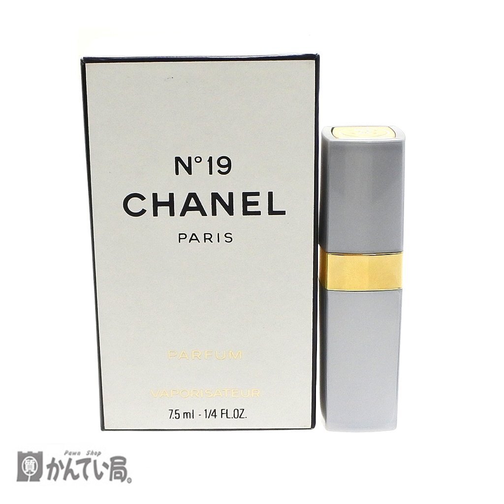 CHANEL シャネル No19 PARFUM VAPORISATEUR 7.5ml スプレーコロン パルファム 香水 レディース 箱付き ミニ香水 大人 オシャレ コンパクト